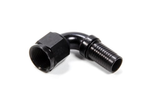 Fitting - Hose End - HS-79 - 90 Degree - 10 AN Hose Crimp to 10 AN Female - Aluminum - Black Anodized - Each
