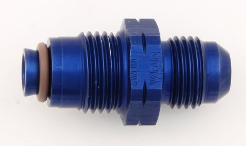 Fitting - Adapter - Straight - 6 AN Male to 14 mm x 1.50 Male - Aluminum - Blue Anodized - Each