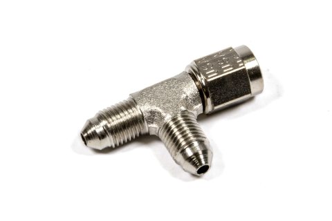 Fitting - Adapter Tee - 3 AN Female Swivel x 3 AN Male x 3 AN Male - Steel - Nickel Plated - Each