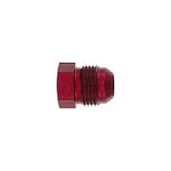 Fitting - Plug - 6 AN - Hex Head - Aluminum - Red Anodized - Each