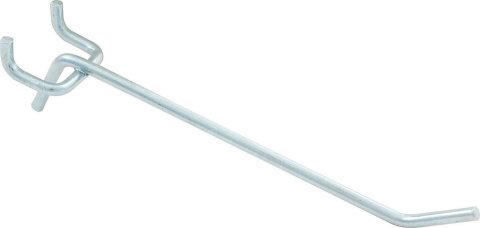 Pegboard Hooks - 4 in Long - Steel - Zinc Oxide - Set of 50