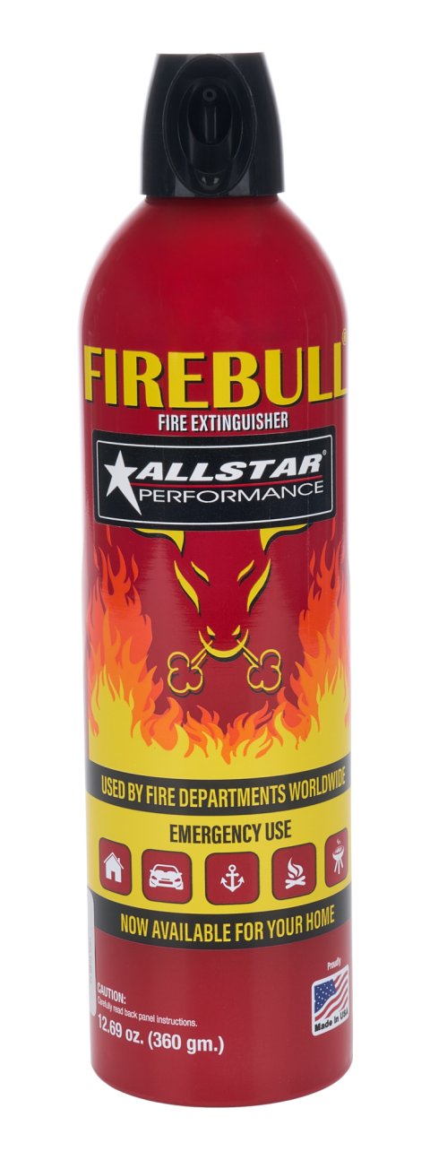 Fire Extinguisher - Wet Chemical - Class AB - 1:B Rated - 12.69 oz - Steel - Red - Each