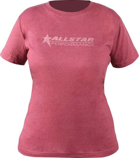 T-Shirt - Ladies Vintage - Allstar Logo - Burgundy - Small - Each