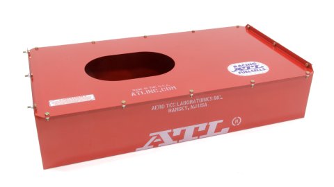 Fuel Cell Can - Vertical Edge - 17 gal - 34 in Wide x 17.5 in Deep x 7.313 in Tall - Steel - Red Powder Coat - Each