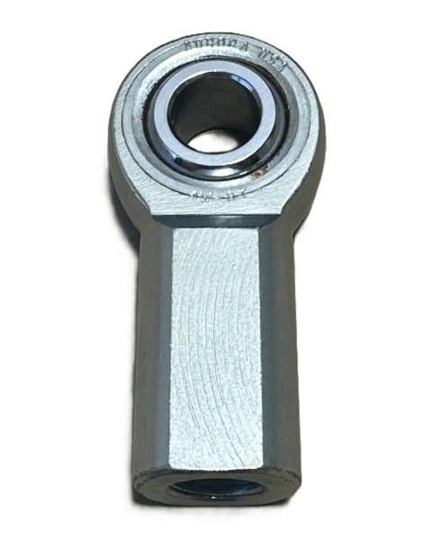 Rod End - AW Series - Spherical - 1/2 in Bore - 1/2-20 in Right Hand Female Thread - PTFE Lined - Steel - Zinc Oxide - Each