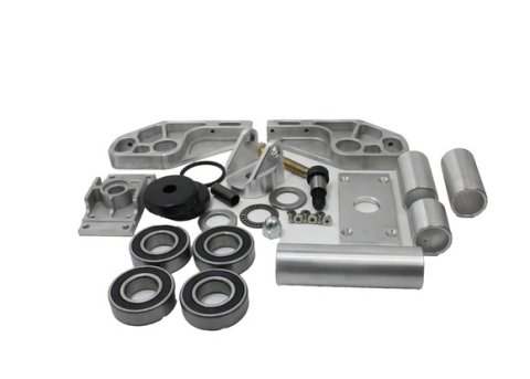 Car Dolly Caster - ECO-Series - Heavy Duty - Low-Profile - Bearings / Hardware Included - Dirt Car Lift Car Dollies - Kit