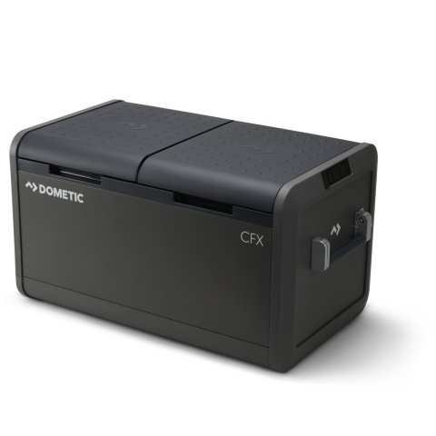 Refrigerator - Dual Zone - Portable - 75 Liter - 12V / 24V / 110V - Black / Silver - Each
