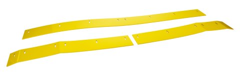 Wear Strip - MD3 - 25.125 in / 25.5 in / 47.5 in - 4 in Tall - 3-Piece - Plastic - Yellow - IMCA - Street Stock - Each