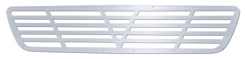 Nose Screen - Upper - 0.563 x 0.5 in Screen Spacing - Stainless - Natural - Crown Vic Nose - Each