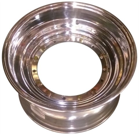 Wheel - Direct Mount - 15 x 8 in - 2.000 in Backspace - Aluminum - Polished - Each
