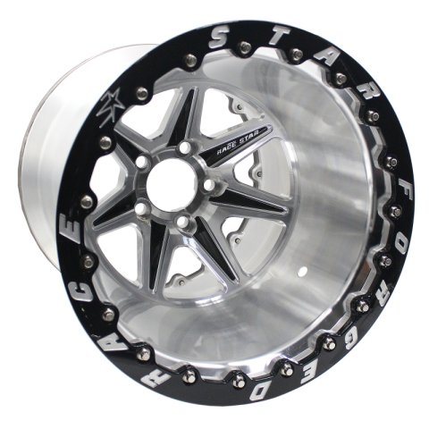 Race Star 72 ValStar 15x12 / 5x4.75BC / 3.5BS / 3.072in CB / Machined w/Black Accents Wheel