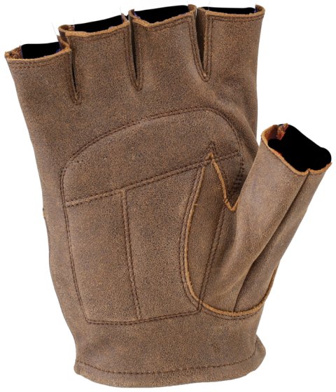 Kuryakyn Leather By River Road Buster Vintage Shorty Gloves Black - Medium