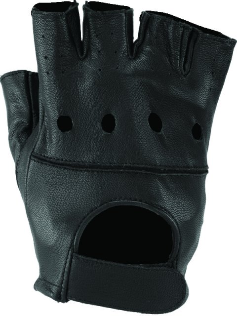 Kuryakyn Leather By River Road Hollister Shorty Gloves Black - 2XL