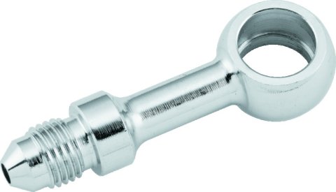 Twin Power Stainless Brake Fitting 7/16 Inch X AN3 Straight Banjo Adaptor
