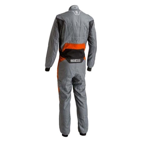 Driving Suit - Victory Pro - 1-Piece - SFI 3.2A/5 - FIA Approved - Single Layer - Fire Retardant Fabric - Gray / Orange - 2X-Large - Each