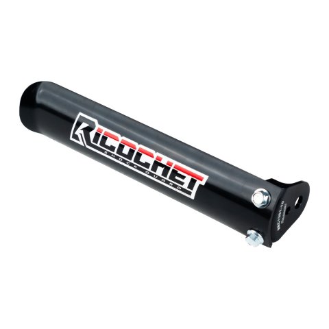 Shock Cover - 7-9 in Long - 10 mm Hole - Aluminum / Plastic - Black Anodized - Each