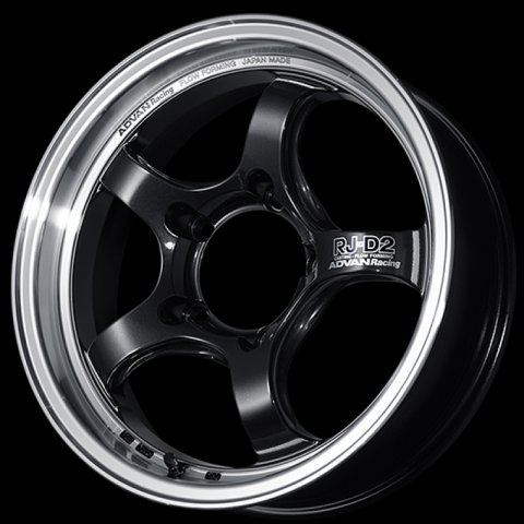 Advan RG-D2 17x7.5 / +38 Offset / 5x100 / 57.1mm Bore / Machining and Black Gunmetallic