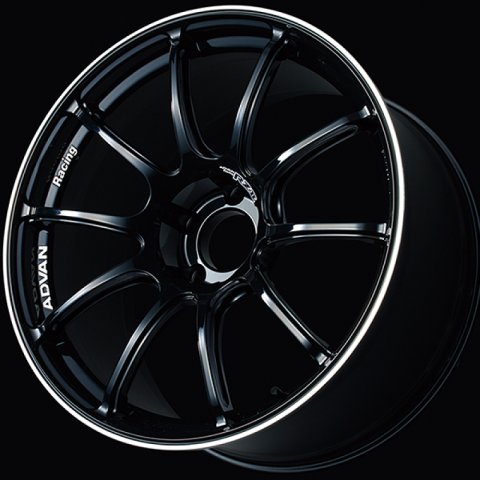 Advan RZII 16x6.5 / +45 Offset / 4x100 / 63mm Bore / Racing Gloss Black and Ring