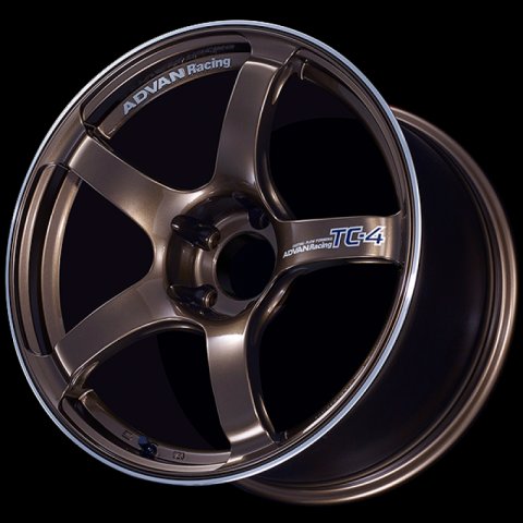 Advan TC4 17x6.5 / +40 Offset / 4x100 / 63mm Bore / Umber Bronze Metallic and Ring