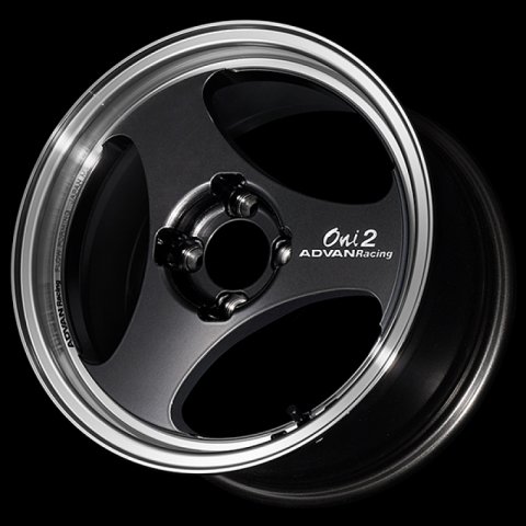Advan ONI2 14x6.0 / +45 Offset / 4x100 / 63mm Bore / Machining and Black Gunmetallic