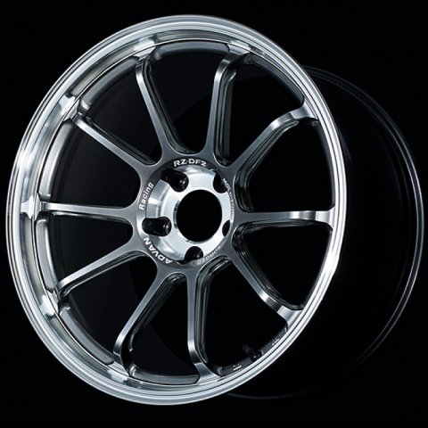 Advan RZ-DF2 19x9.5 / +38 Offset / 5x112 / 66.5mm Bore / Diamond Cut and Hyper Platinum Black