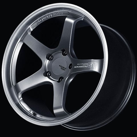 Advan GT for Porsche 19x11.0 / +45 Off / 5x130 / 71.6mm Bore / Machining and Hyper Platinum Black