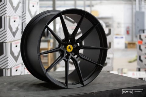 Vossen x Novitec NF9 21x12in - 5x114.3 BP - ET20 - Satin Black Ferrari SF90 Rear Wheel