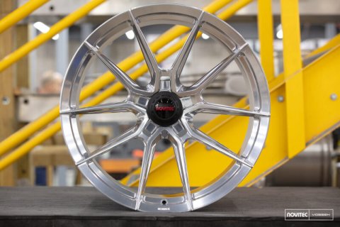 Vossen x Novitec NF10 22x9.5 - 5x114.3 BP - ET34 - Brushed Gloss Clear Ferrari Purosangue FR Wheel