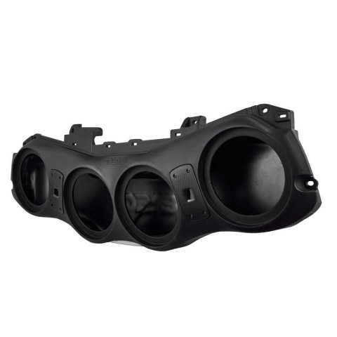 DS18 2024+ JL/JLU/JT Overhead Soundbar Enclosure Fits 4 x 8in Speakers-Black (Speakers not Included)
