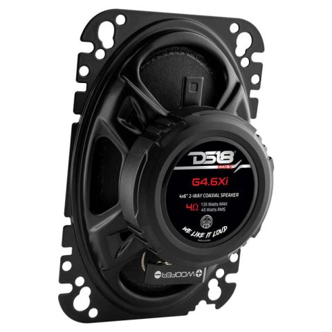 DS18 4x6in 45 Watts RMS 4 ohm 2-Way Coaxial System Universal Fit