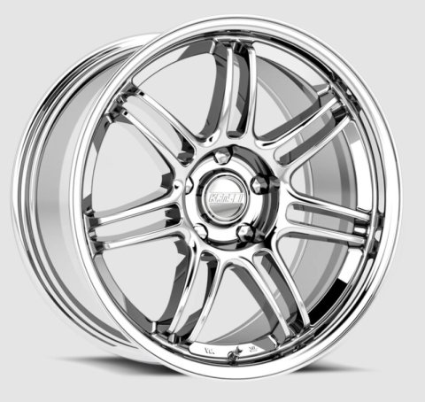 Kansei K17X Seven 18x9in / 5x114.3 BP / 22mm Offset / 73.1mm Bore - Chrome