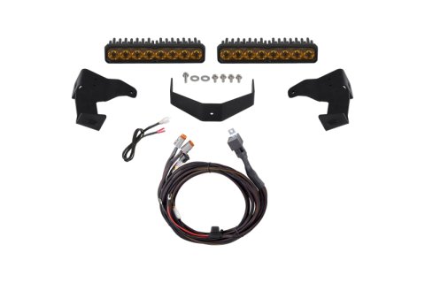 Diode Dynamics 2024-2026 Toyota Tacoma Stealth Lightbar SS10 Pro Yellow Driving 3000K
