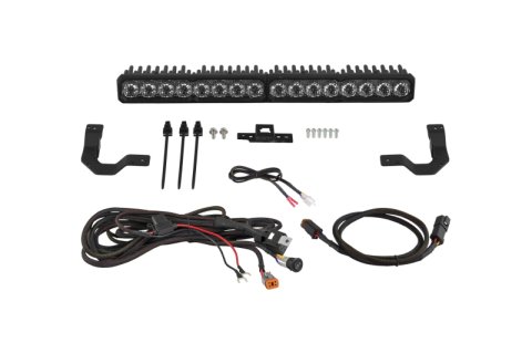 Diode Dynamics 2024-2026 Toyota Tacoma TRD Grille Lightbar SS20 Sport White Combo 6000K