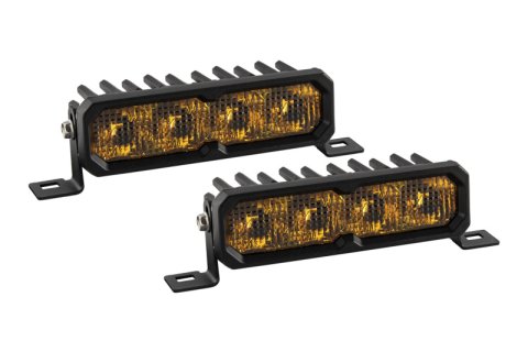Diode Dynamics SS6 Sport Yellow Combo Standard ABL (pair) 3000K