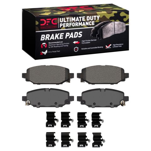 DFC 18-25 Jeep Wrangler Rear Ultimate Duty Performance Brake Pads and Hardware Kit