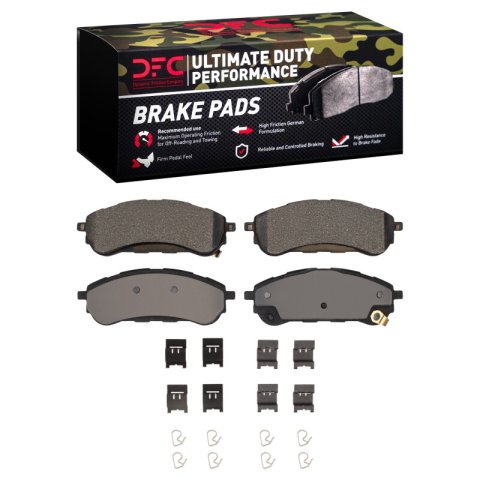 DFC 19-23 Ford Ranger (USA/Canada) Rear Ultimate Duty Performance Brake Pads and Hardware Kit