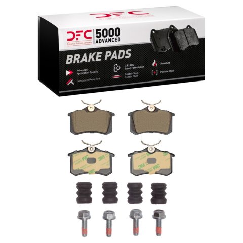 DFC 86-19 Audi A3 Rear 5000 Advanced Ceramic Brake Pads and Hardware Kit