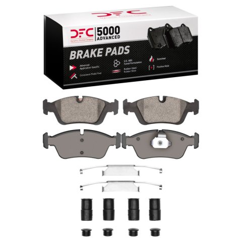 DFC 91-98 BMW 318i Front 5000 Advanced Low Metallic Brake Pads and Hardware Kit
