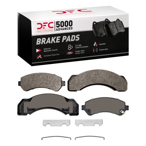 DFC 97-12 Chevrolet P30 Front/Rear 5000 Advanced Semi Metallic Brake Pads and Hardware Kit