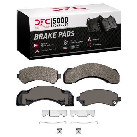 DFC 73-00 Chevrolet P30 Rear/Front 5000 Advanced Semi Metallic Brake Pads and Hardware Kit