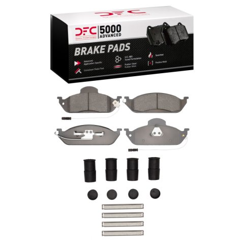 DFC 98-05 Mercedes-Benz ML320 Front 5000 Advanced Low Metallic Brake Pads and Hardware Kit