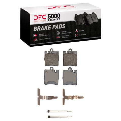 DFC 96-11 Mercedes-Benz E320 Rear 5000 Advanced Low Metallic Brake Pads and Hardware Kit