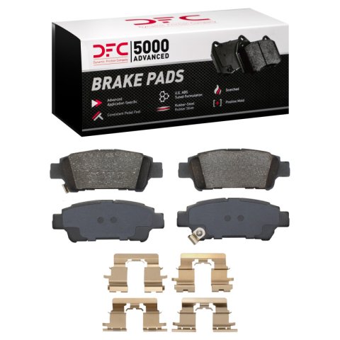 DFC 04-10 Toyota Sienna Rear 5000 Advanced Ceramic Brake Pads and Hardware Kit