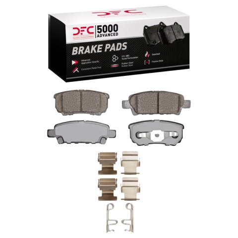 DFC 04-17 Chrysler 200 Rear 5000 Advanced Ceramic Brake Pads and Hardware Kit