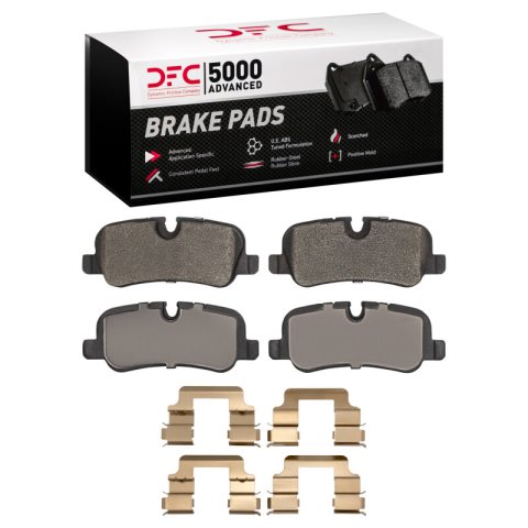 DFC 05-16 Land Rover Range Rover Rear 5000 Advanced Low Metallic Brake Pads and Hardware Kit