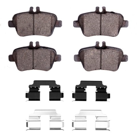 DFC 12-19 Mercedes-Benz SLK350 Rear 5000 Advanced Low Metallic Brake Pads and Hardware Kit