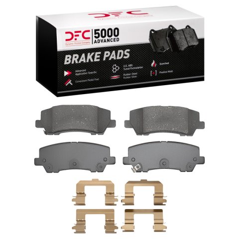 DFC 15-21 Ford Mustang Rear 5000 Advanced Ceramic Brake Pads and Hardware Kit