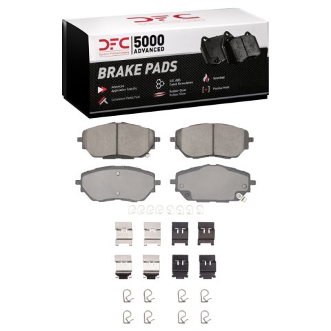 DFC 18-22 Toyota C-HR Front 5000 Advanced Ceramic Brake Pads and Hardware Kit