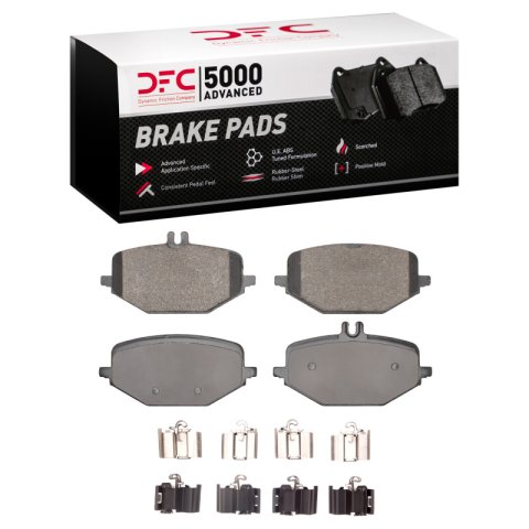 DFC 19-25 Mercedes-Benz G500 (Mexico) Rear 5000 Advanced Low Metallic Brake Pads and Hardware Kit