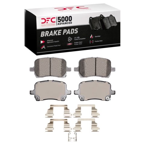 DFC 04-12 Chevrolet Malibu Front 5000 Advanced Ceramic Brake Pads and Hardware Kit